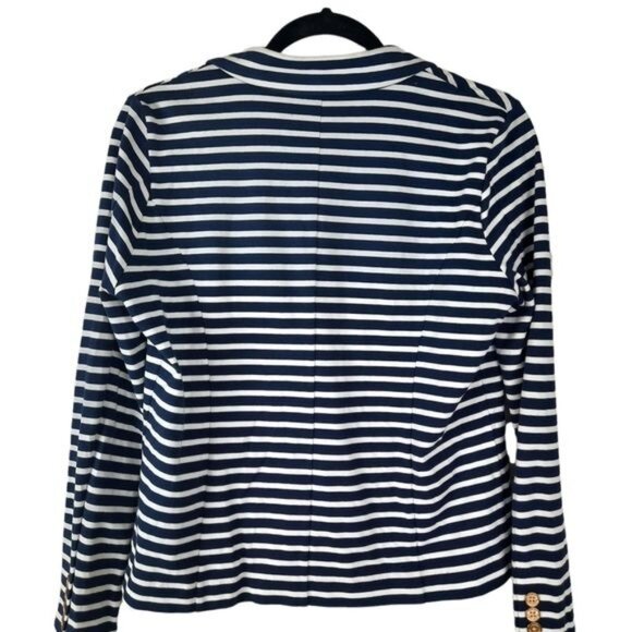 Lauren Ralph Lauren Nautical Stripped Cotton Blazer - Picture 6 of 16